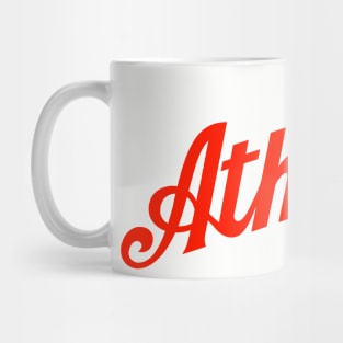 Classic Atheist Script by Tai's Tees Mug